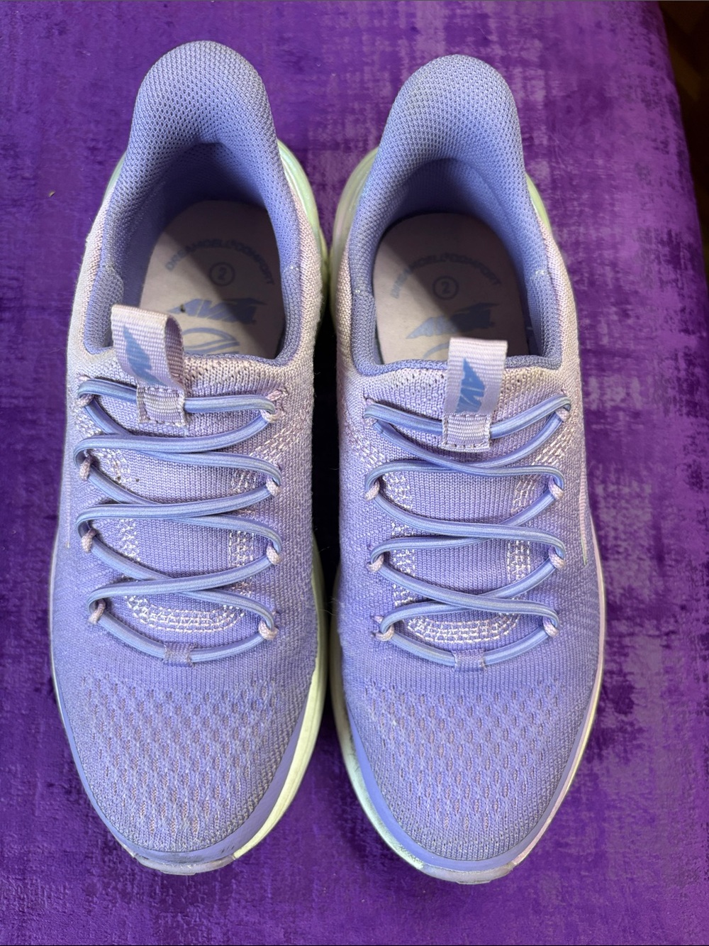 Avia Kids Lavender Knit Athletic Sneakers